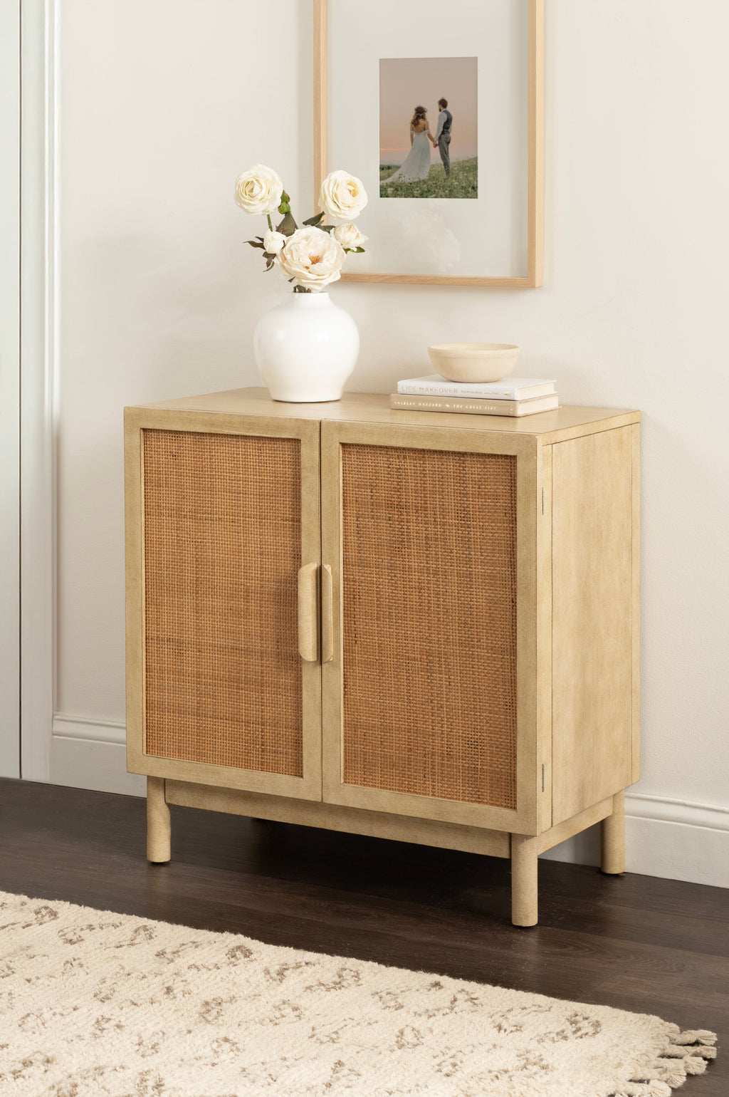 Ori Rattan Accent Floor Cabinet