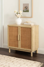 Ori Rattan Accent Floor Cabinet