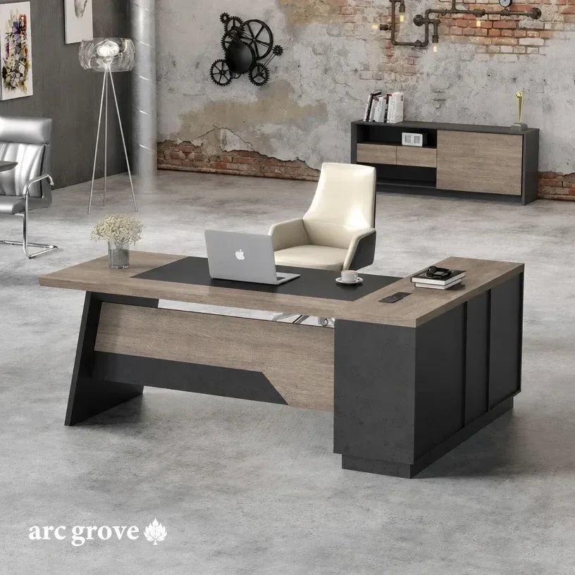 Linton · Modern L-Shaped Executive Desk