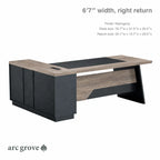 Linton · Modern L-Shaped Executive Desk
