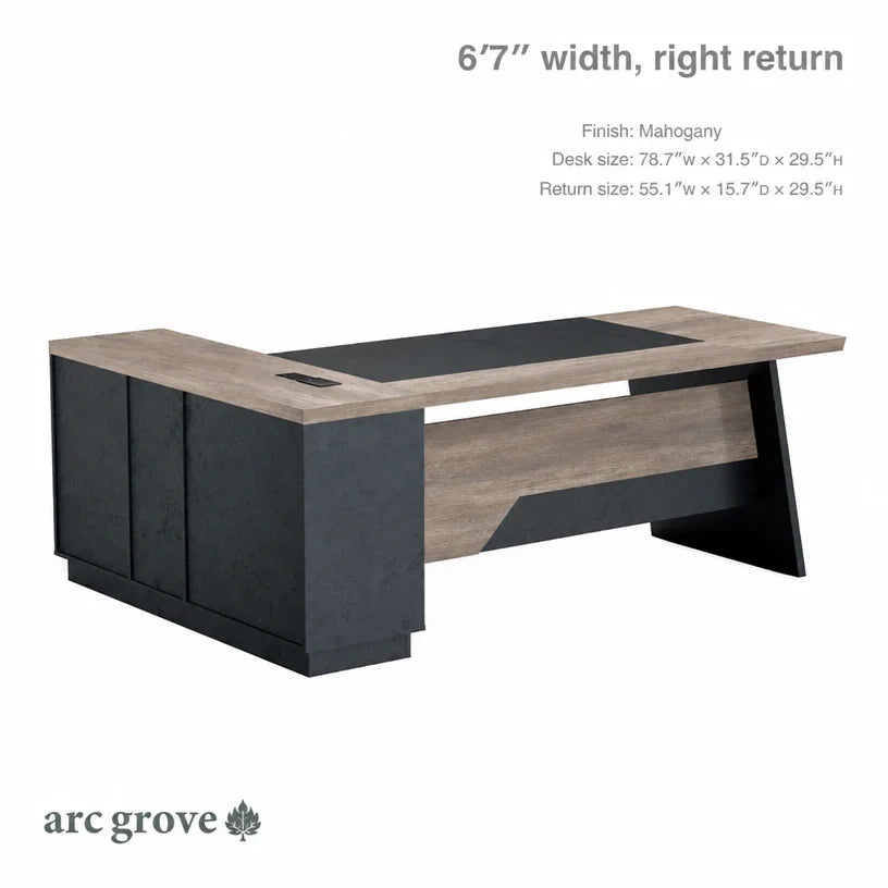 Linton · Modern L-Shaped Executive Desk