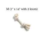 100% Organic Cotton Rope Dog Toy - 5 Sizes | Boba & Vespa