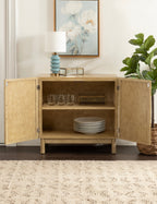 Ori Rattan Accent Floor Cabinet