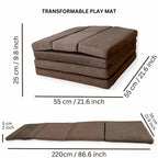 Transformable Kids Play Mat Couch: Soft, Durable, Easy-Clean Delight