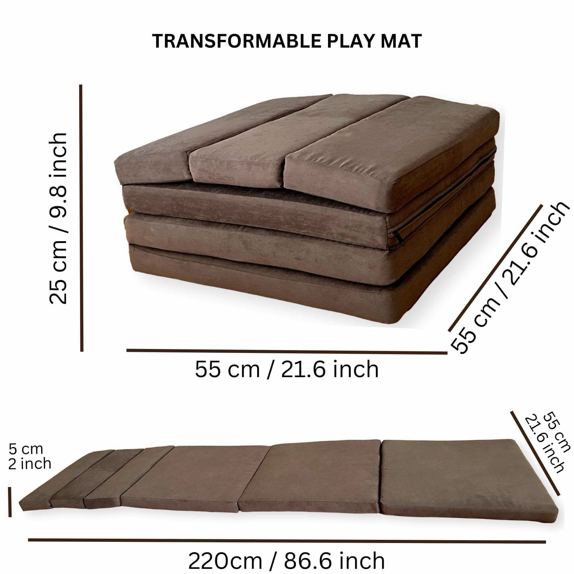 Transformable Kids Play Mat Couch: Soft, Durable, Easy-Clean Delight