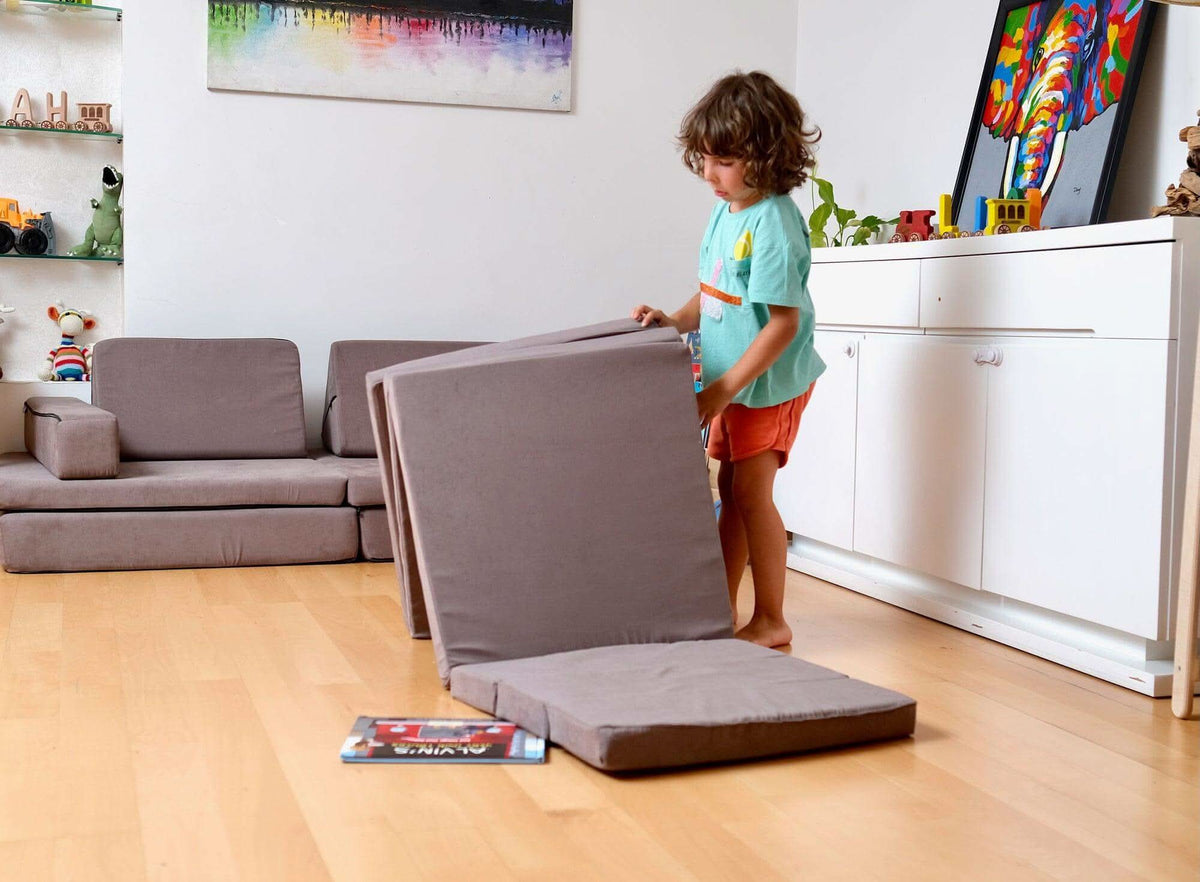 Transformable Kids Play Mat Couch: Soft, Durable, Easy-Clean Delight