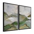 Sylvie Whispers of the Hills 1 and 2 Framed Canvas Art Set by Nikita Jariwala