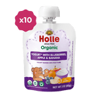 Holle Organic Blueberries, Apple & Banana Yogurt Pouches