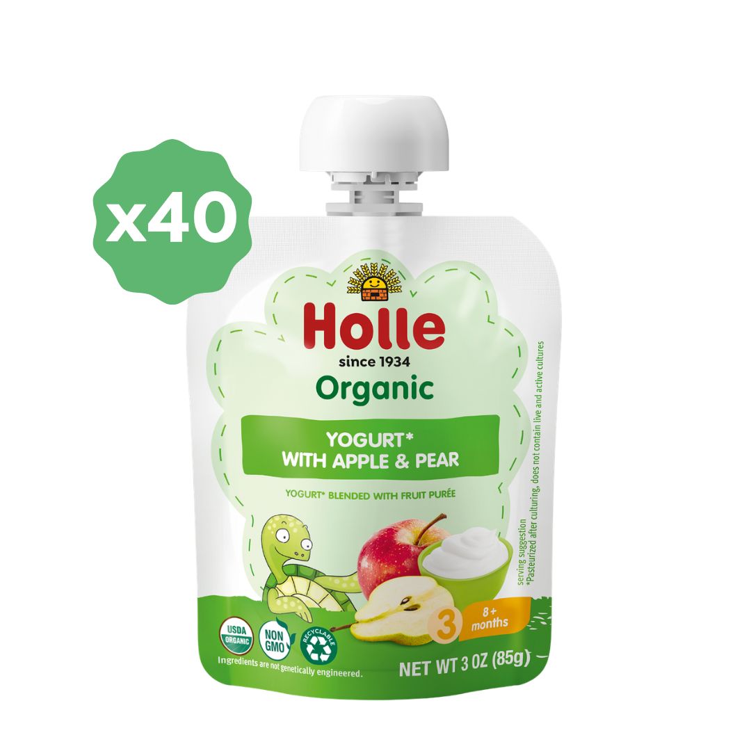 Holle Organic Apple & Pear Yogurt Pouches