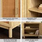 Ori Rattan Accent Floor Cabinet